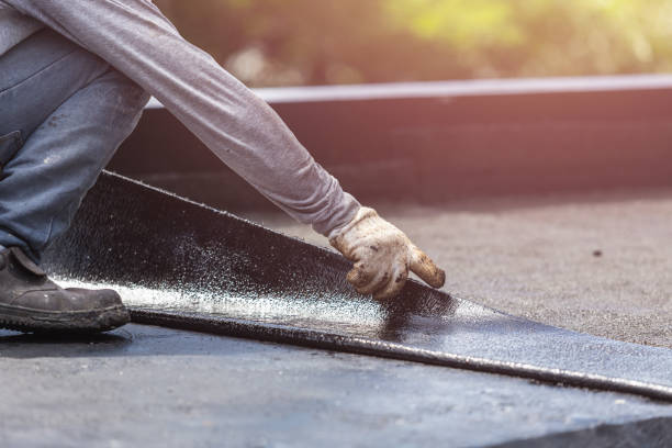 Professional Basement Waterproofing technician working in Merrill, MI